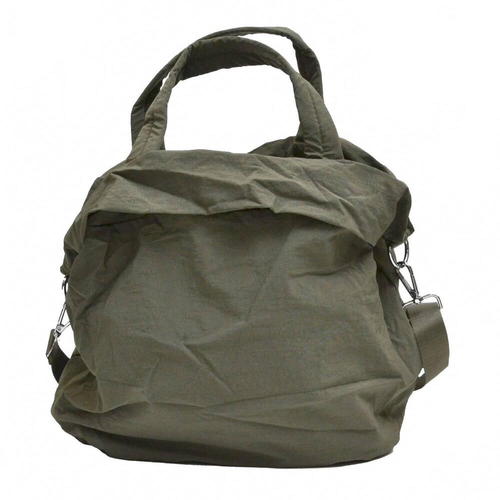 NEW CALLA nylon shoulder tote in olive